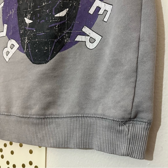 Black Panther Kids Gray Wash Sweater Short Sleeve T-Shirt size 4T - Picture 3 of 5